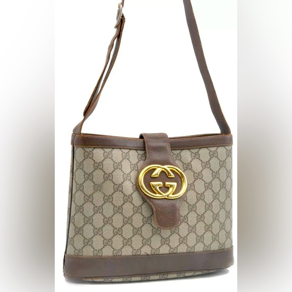 Gucci Handbags - 💯AUTH GUCCI OPHIDA BUCKET BAG BRITT SUPREME MONOGRAM CANVAS VINTAGE BLONDIE